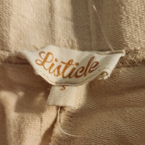 Listicle Cream Cargo Sweats/Joggers - Picture 2 of 10